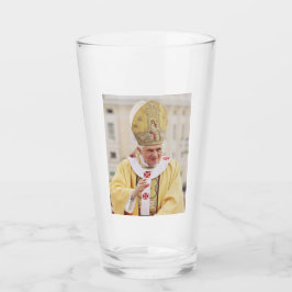 Påven Benedict XVI T-Shirt Glaskopp