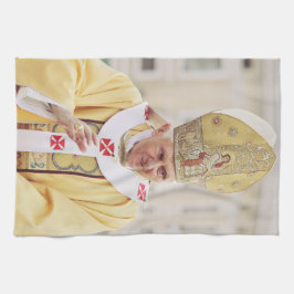 Påven Benedict XVI T-Shirt Kökshandduk
