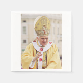 Påven Benedict XVI T-Shirt Pappersservett
