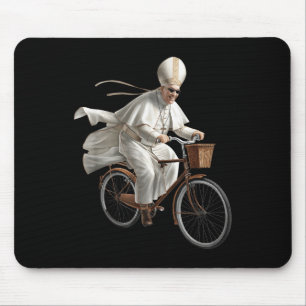 Påven cyklar cykel Katolska kyrkan Bibeln Skrift Musmatta