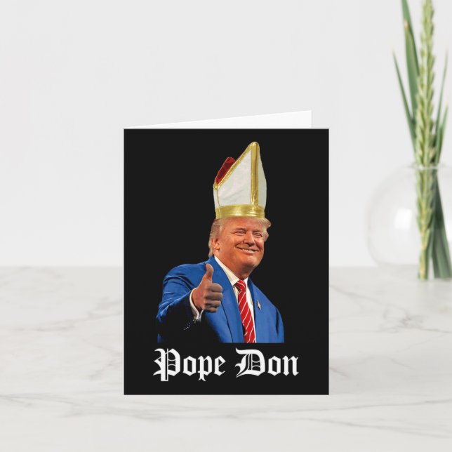 Påven Don - Donald Trump Ny katolsk påve Kort (Framsida)