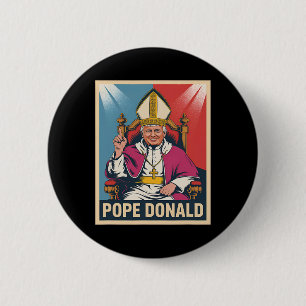 Påven Donald Pope Trump Pope Donald Trump Politisk Knapp