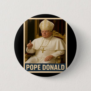 Påven Donald Pope Trump Pope Donald Trump Politisk Knapp
