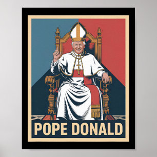 Påven Donald Pope Trump Pope Donald Trump Politisk Poster