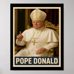 Påven Donald Pope Trump Pope Donald Trump Politisk Poster