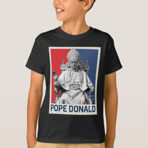 Påven Donald Pope Trump Pope Donald Trump Politisk T Shirt