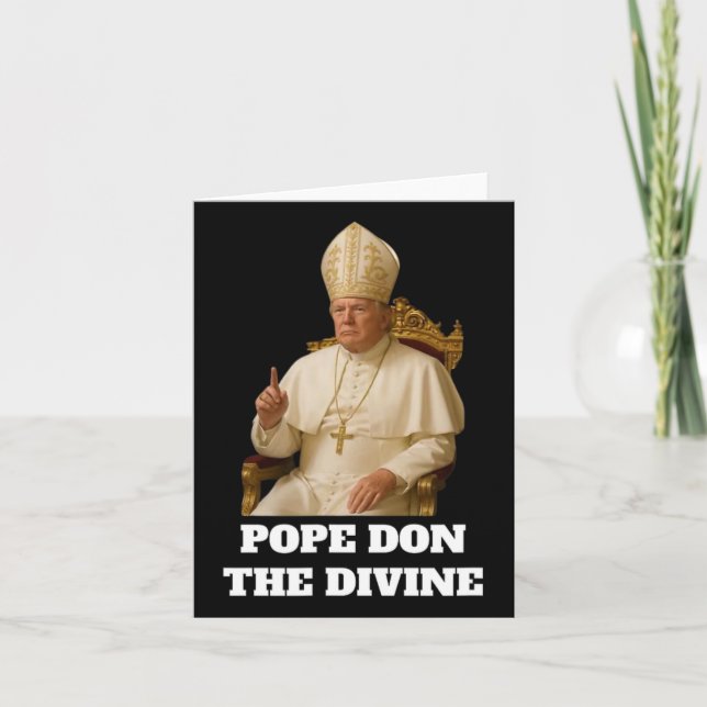 Påven Donald Trump Divine Kort (Framsida)