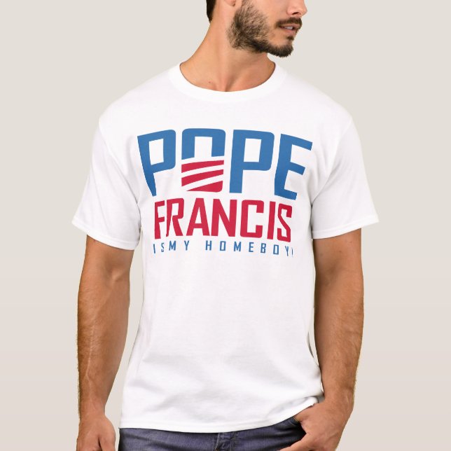 Påven Francis T-shirt (Framsida)
