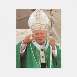Påven Johannes Paul II Fleecefilt
