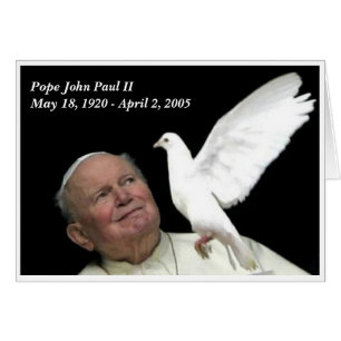 Påven Johannes Paul II Hälsningskort