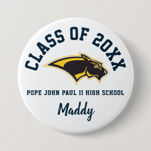 Påven Johannes Paul Ii High School Button Anpassni Knapp