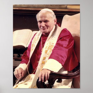 Påven Johannes Paul II Porträtt Poster