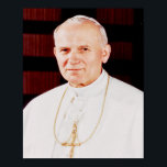 Påven Johannes Paul II Poster<br><div class="desc">Påven Johannes Paulus II var ledare för den katolska kyrkan och suveränt i Vatikanstaten från 1978 till hans död 2005,  och kanoniserades senare som påven Johannes Paulus II.</div>