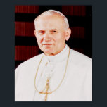 Påven Johannes Paul II Poster<br><div class="desc">Påven Johannes Paulus II var ledare för den katolska kyrkan och suveränt i Vatikanstaten från 1978 till hans död 2005,  och kanoniserades senare som påven Johannes Paulus II.</div>