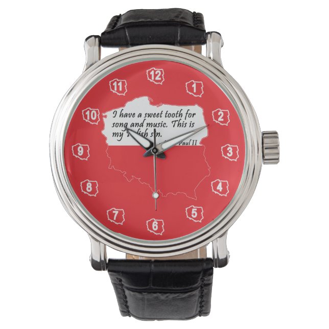 Påven Johannes Paul II Quote Armbandsur (Framsida)