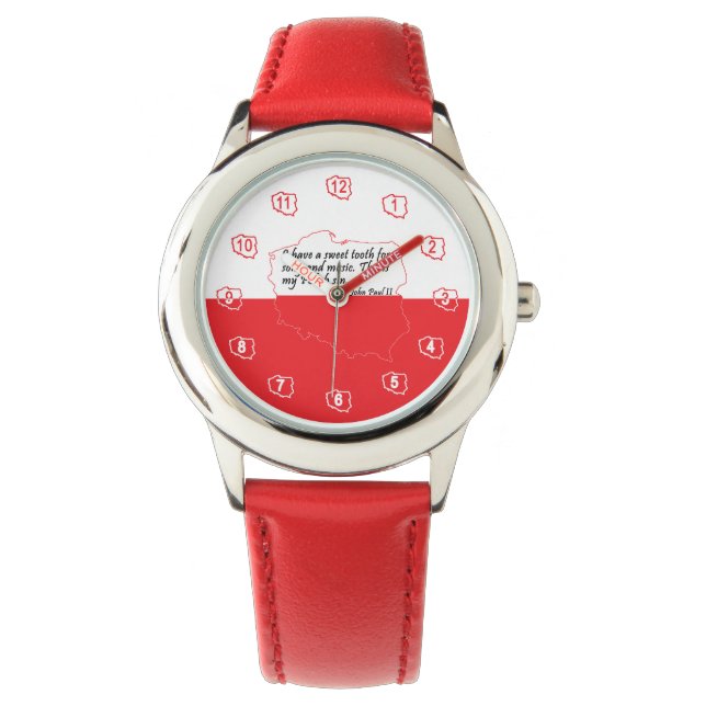 Påven Johannes Paul II Quote Armbandsur (Framsida)