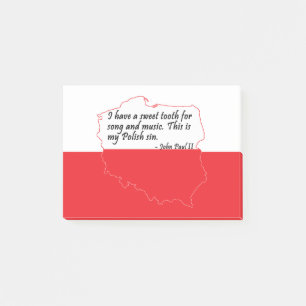 Påven Johannes Paul II Quote Post-it Block