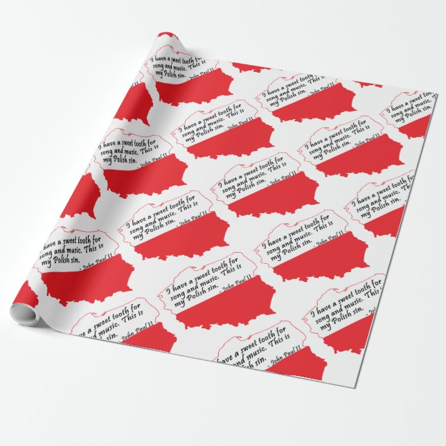 Påven Johannes Paul II Quote Presentpapper (Utrullad)