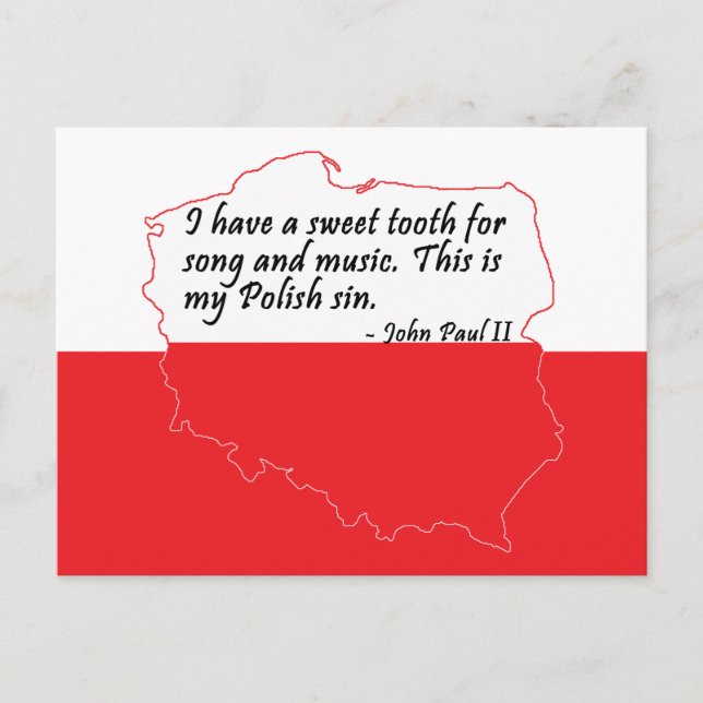 Påven Johannes Paul II Quote Vykort (Framsida)