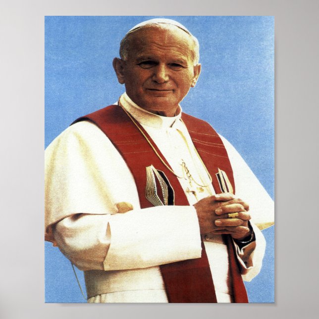 Påven Johannes Paul II Självporträtt Poster (Framsidan)