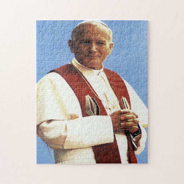Påven Johannes Paul II Självporträtt Pussel (Vertikal)