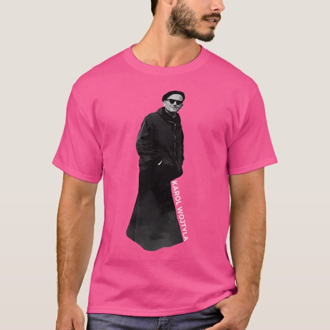 Påven Johannes Paul Ii Sunglasses T Shirt (Framsida)