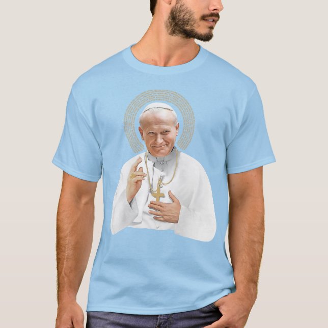 Påven Johannes Paul II T Shirt (Framsida)