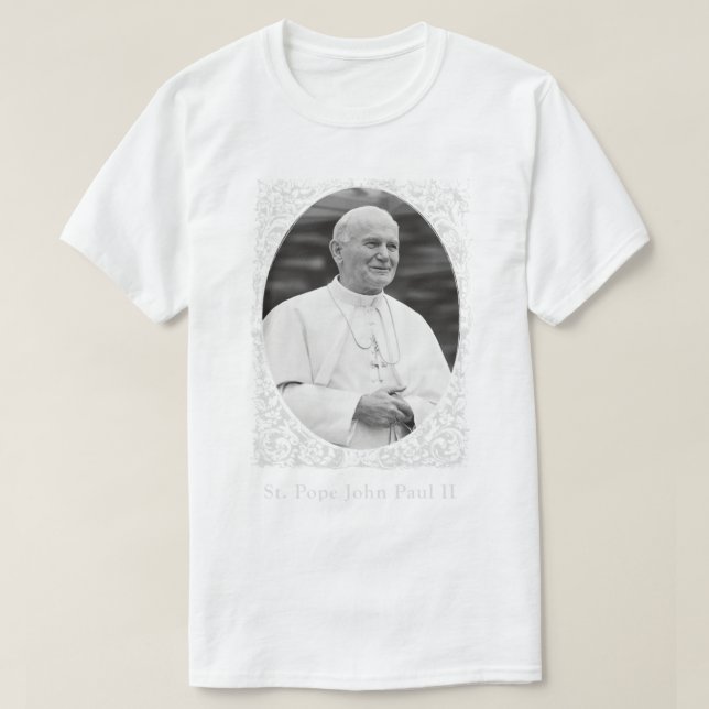 Påven Johannes Paul II T Shirt (Design framsida)