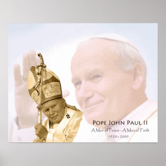 Påven Johannes Paulus II Collage Poster