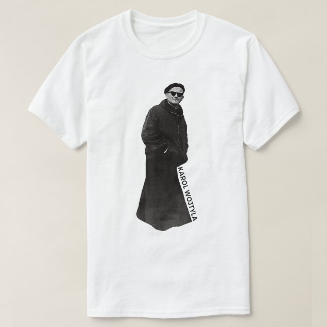 Påven Johannes Paulus II med Sunglass katolik T Shirt (Design framsida)