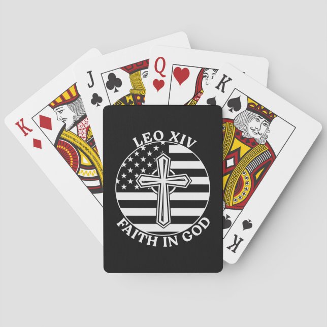 Påven Leo den 16:e Leo XIV Casinokort (Baksidan)