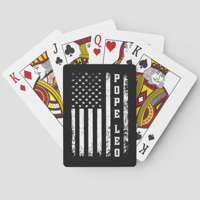 Påven Leo den 16:e Leo XIV Casinokort (Baksidan)