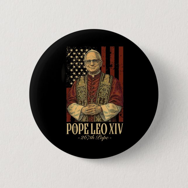 Påven Leo och Amerika, påve Leo Xiv Knapp (Framsida)