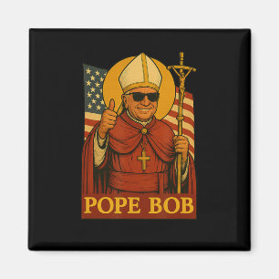 Påven Leo Pope Bob First American Pope Vintage Pap Magnet