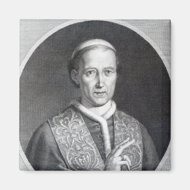 Påven Leo XII, graverad av Raffaele Persichini Magnet (Framsidan)
