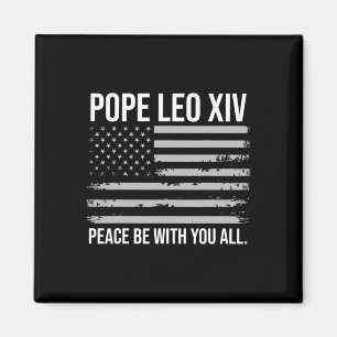 Påven Leo Xiv 14:e första amerikanska påven USA fl Magnet