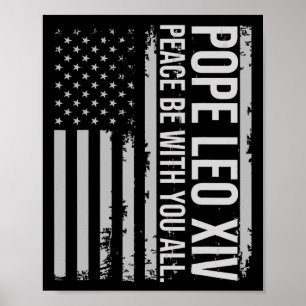 Påven Leo Xiv 14:e första amerikanska påven USA fl Poster