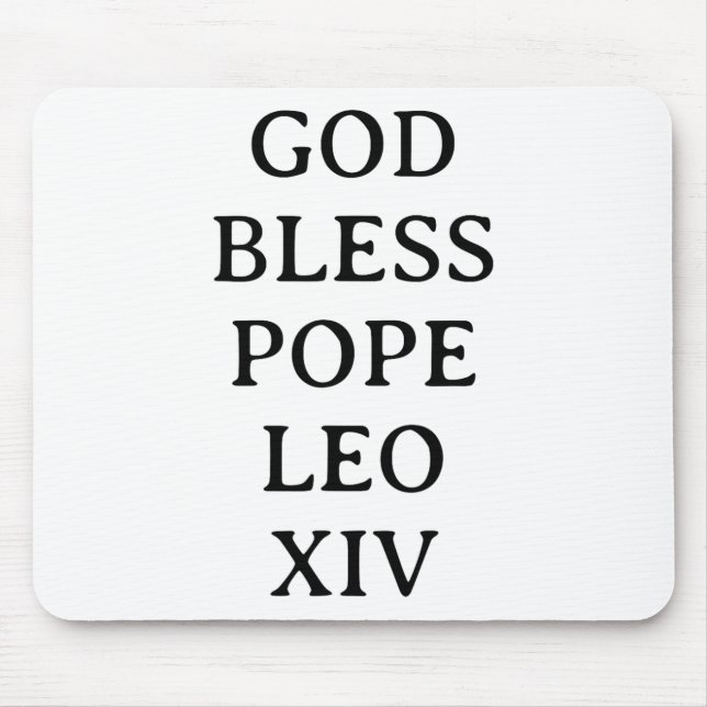 Påven Leo Xiv 3 Musmatta (Framsidan)