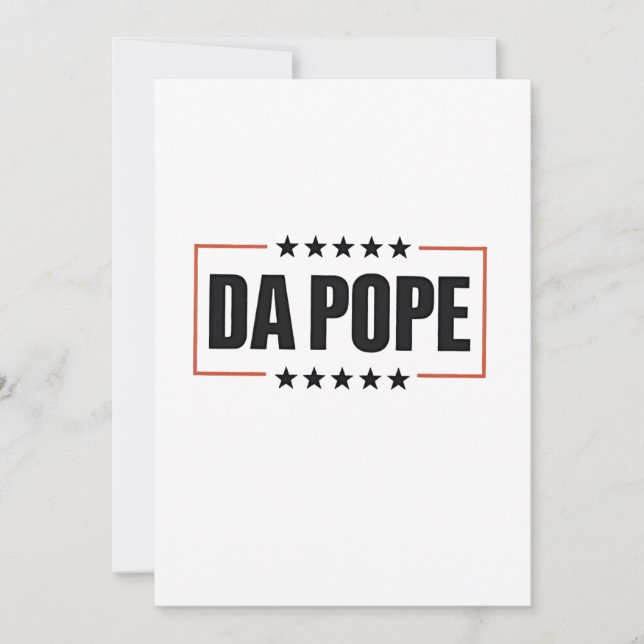 Påven Leo XIV Christian Church Da Pope Julkort (Framsida)