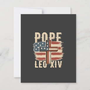 Påven Leo XIV Christian Church Da Pope USA flagga