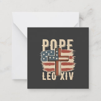 Påven Leo XIV Christian Church Da Pope USA flagga Anteckningskort