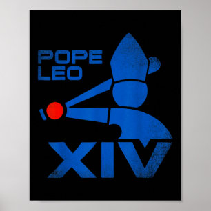 Påven Leo Xiv Da Pope Leo 14 Baseball Poster
