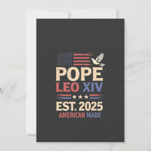Påven Leo XIV est. 2025 4 juli USA flagga Inbjudningar