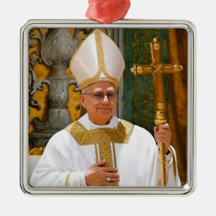 Påven Leo XIV Mass Sistine Chapel Julgransprydnad Metall