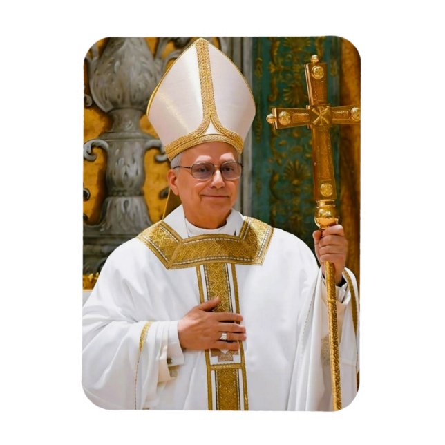 Påven Leo XIV Mass Sistine Chapel Magnet (Vertikal)