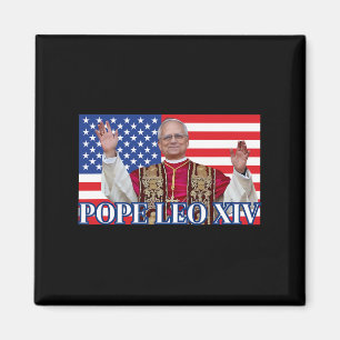 Påven Leo Xiv New Pope First American Pope Flagga Magnet