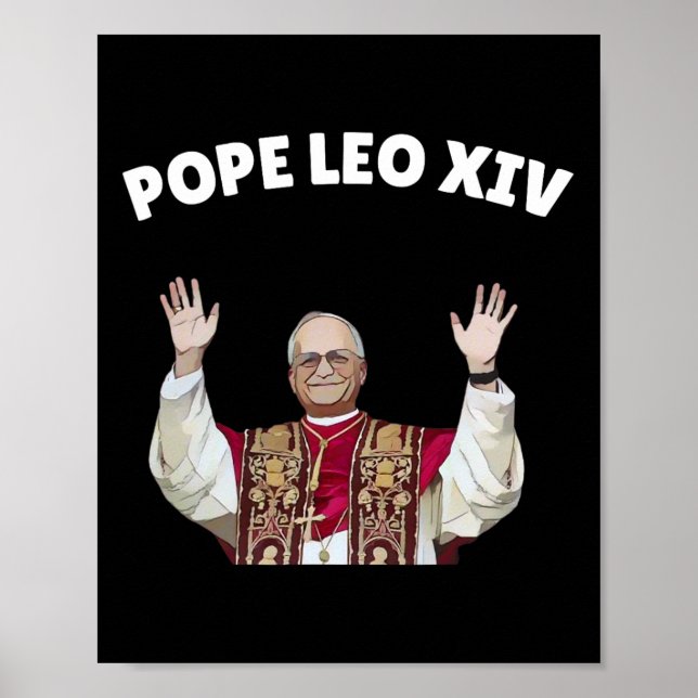 Påven Leo Xiv - New Pope Leo Xiv Poster (Framsidan)
