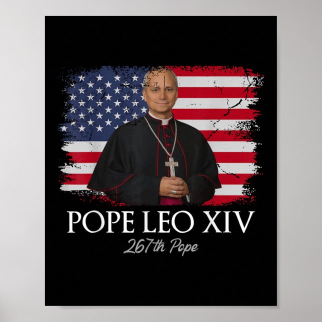 Påven Leo Xiv Robert Francis Prevost First America Poster (Framsidan)