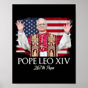 Påven Leo Xiv Robert Francis Prevost First America Poster