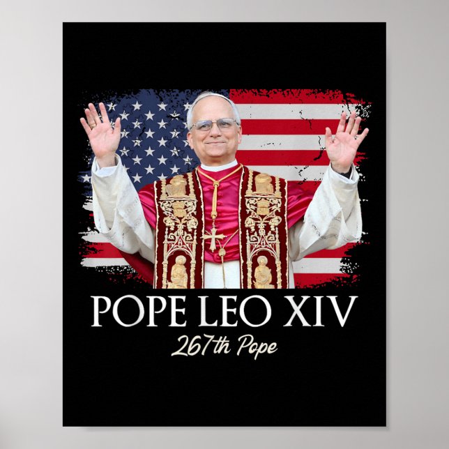 Påven Leo Xiv Robert Francis Prevost First America Poster (Framsidan)
